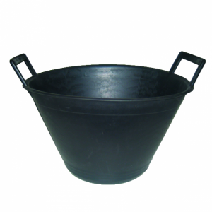 Black Bucket with 2 handles