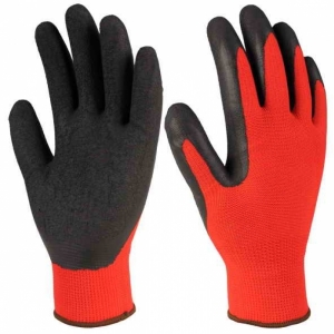 Gloves Latex (Red/Black)