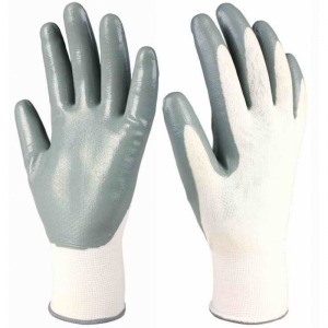 Gloves Nitrile (White/Grey)